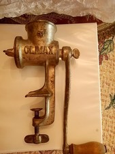 Vintage Climax 51 Meat Grinder Food Chopper Table Top Hand Crank 9" Made in USA