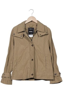 ZARA Jacke Damen Anorak Jacket Kurzmantel Gr. XS Baumwolle Beige #vc9nior