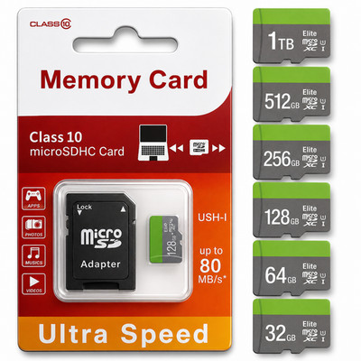 Micro SD Speicherkarte 32GB 64GB 128GB 256GB 512GB 1TB Handy Video Kamera Gaming
