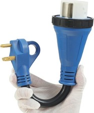 30 Amp Male Plug to 50 Amp RV Adapter with Locking -30M50F with Twist Lock