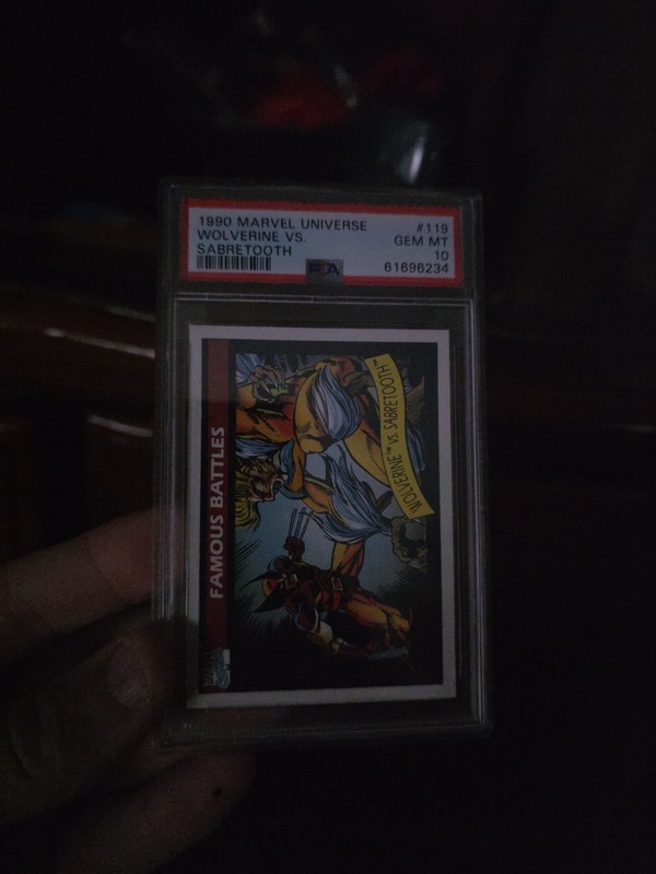 1990 Marvel Impel Wolverine vs Sabertooth #119 PSA 10