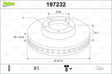 Disque de frein Citroen C4