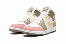 Air Jordan 1 Mid SE Grade School Pastel Grind DJ0338-100 Ship Now