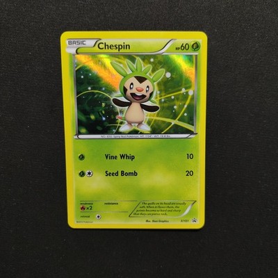 Pokémon Chespin - XY01 - Holo Promo - XY Series - Englisch EN - Near Mint (NM )