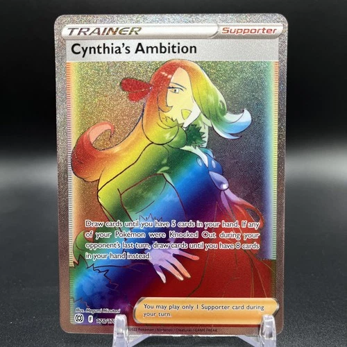 Cynthia's Ambition 178/172 Rainbow Rare Brilliant Stars Pokemon Near Mint