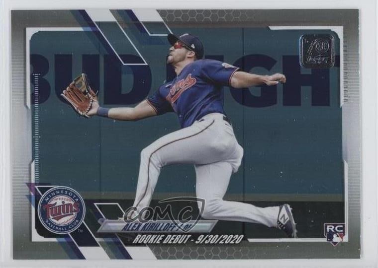 2021 Topps Update Rookie Debut Rainbow Foil Alex Kirilloff #US41 Rookie RC 15sx