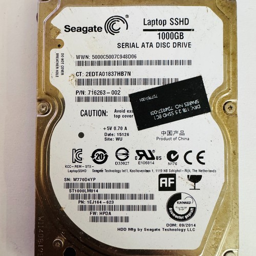 Seagate 100731589 Rev A PCB ST1000LM014 1TB Laptop SSHD 2,5" SATA Board