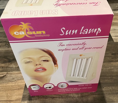 CalSun EB100 Sun Tanning Lamp UV Type 3 Face Tanner Tested Working