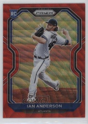 2021 Panini Prizm Red Wave Prizm 4/99 Ian Anderson #82 Rookie RC 17wc