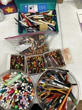 Crayons Markers Pens Erasers Hundreds