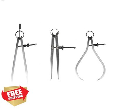 PEC Tools 12'' Spring Outside Calipers Fine Adjustment Layout Tool