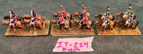 15mm Painted Minifigs Sized Napoleonic Era Dutch Cavalry Lot IT-224
