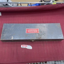 Vintage Tru-Test USA Original Metal Toolbox Tool Case