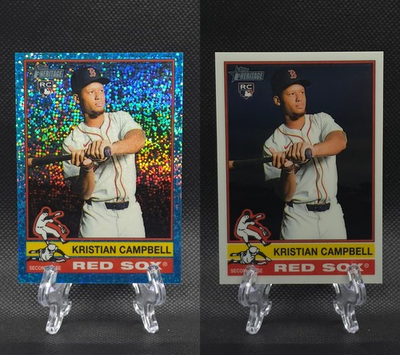 #ad 2025 Topps Heritage High Number #725 Kristian Campell RC Chrome LOT 2 $4.76