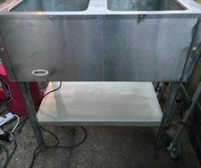 Eagle 2-Pan Electric Hot Food Steamer Table Full Size, Top Mount