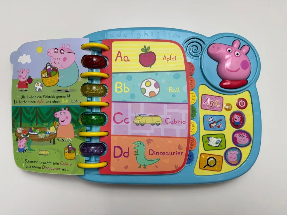 VTech Peppas ABC-Buch 80-518004 Lernbuch Interaktiv Sound Kinder - Bild 3 von 4