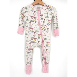Caden Lane Golf Country Club Cuties Convertible Zippy Bamboo Pajama 6-12 Months