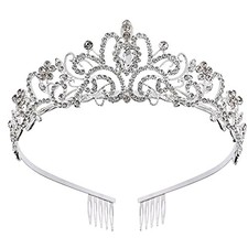 Princess Crown for Women, Crystal Queen Tiaras for Girls 1 Count Pack of 1 