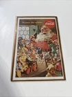 1953 Vintage Coke Santa & Elves with toys / framed 10x7 Coca Cola