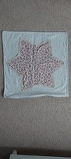 Pillowcase Retro White Floral With Zip Star Application