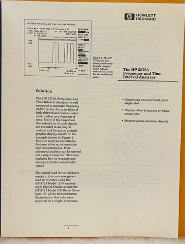 HP / Agilent 5952-8004 1989 Application Note 358-10 Manual. - Picture 2 of 2