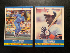 1987 Fleer Record Setters LOT OF 2 Hall Of Famers EDDIE MURRAY  / GEORGE BRETT