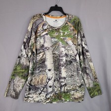 Mossy Oak Men's Pullover Shirt Camo Long Sleeve Multicolor Size L