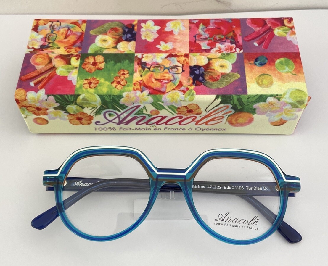Lunette femme Anacole avec monture neuve en acétate, lunetterie fine fabriquée en France