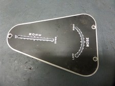1958 PIPER PA-23 APACHE AIRCRAFT AVIATION TRIM NEEDLE INDICATOR PANEL BEZEL 