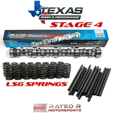 Texas Speed TSP LS Truck Stage 4 Cam Kit GM LS6 Springs TSP Pushrods 4.8 5.3 6.0