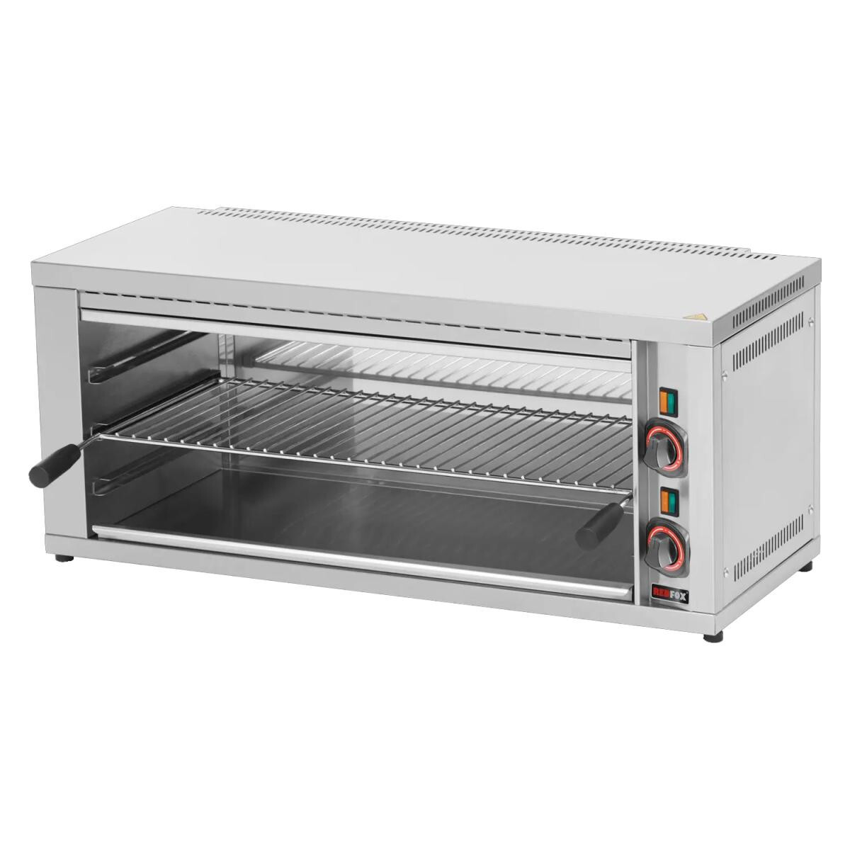 Gastro Salamander Grill Ofen 880x370x380mm Edelstahl 30-90°C 4,4 kW