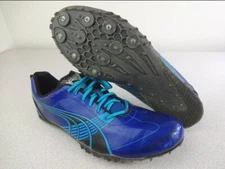 PUMA 185198 Complete TFX Sprint 3 Track Shoes Fluo Blue Black Men Size 11 / 44.5