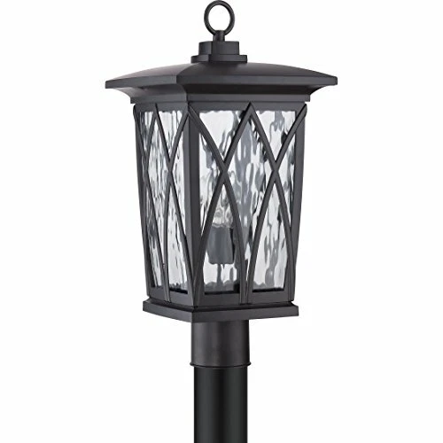 Quoizel GVR9010K 1-Light Grover Outdoor Lantern in Mystic Black - Picture 2 of 9