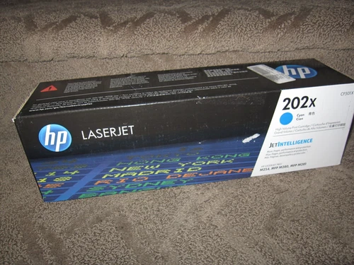 HP CF501X Cyan Toner Cartridge Genuine 202X LaserJet M254 MFP M280 M281