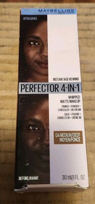 Maybelline Instant Age Rewind Perfector 4-In-1 Matte Makeup #04 Medium/Deep New