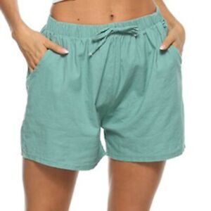 Damen Freizet Shorts Kurzhose Hosenrock Sommer Strand Hotpants Minirock Hosen XL 