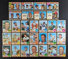 1968 Topps Baseball Starter Set 29 Cards Hank Aaron All Star