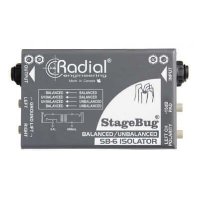Radial StageBug SB-6 Passive Stereo Line Isolator