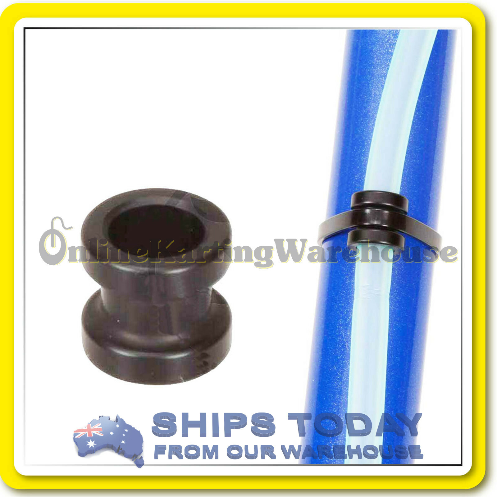 GO KART FUEL LINE HOLDER x 4 BLACK stops fuel line from crimping By Kartelli eBay