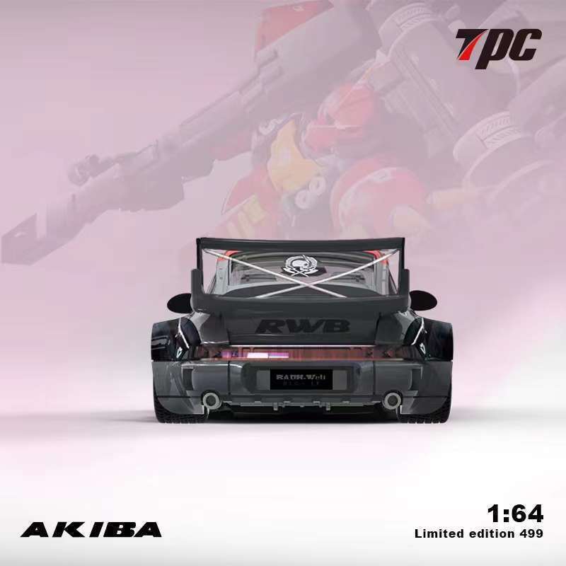 TPC 1:64 Porsche RWB 964 Akiba #96 Diecast Car Model
