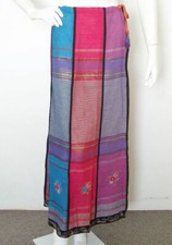 PS33 Bohemian Peasant Embroidered Boho Patchwork Full Long Maxi Skirt - XS S