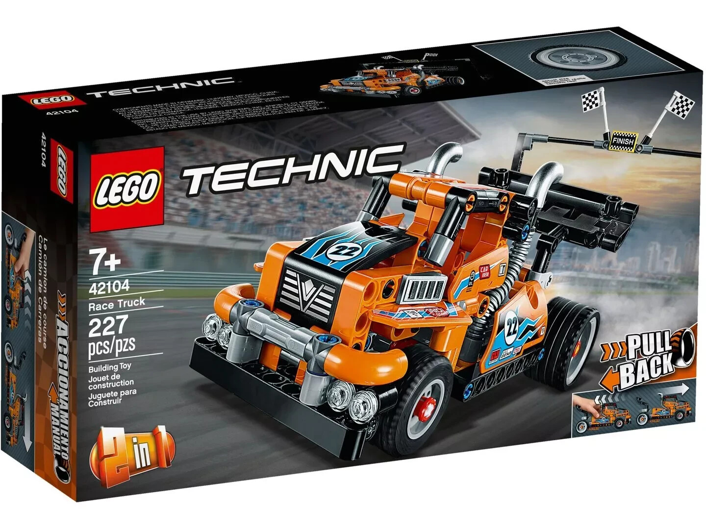 Lego Technic 42104 Le Camion de Course modèle de sport motorisé à friction