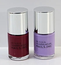 Lot of 2 NAILS.Inc Nail Polish ▪ Lilac Grove & Camellia Drive ▪ New