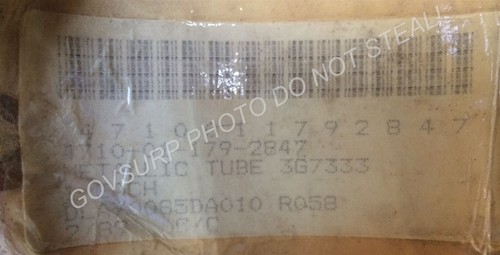 TUBE ASSEMBLY FOR SCRAPER 613 BSNS BSS CATERPILLAR 3G7333 NSN: 4710-01-179-2847 - Picture 4 of 4
