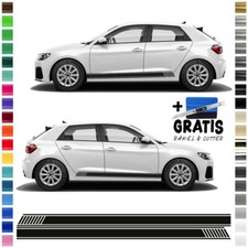 Car Side Stripes Decal Set, Decal Sticker Compatible with Audi A1 Quattro