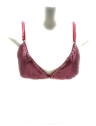 Women's Sexy Bra Metal Mesh Sparkling Shining for Cocktail Party Night Club - Picture 8 of 35