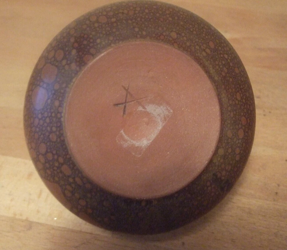 Kleine Vase für 7 kleine Schnittblumen Vintage Ton Alien-Optik giger gore death - Bild 2 von 4