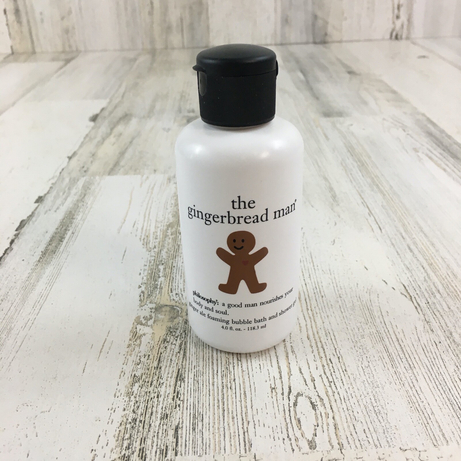 Philosophy Gingerbread Man Bubble Bath and Shower Gel 4 Oz NEW Original