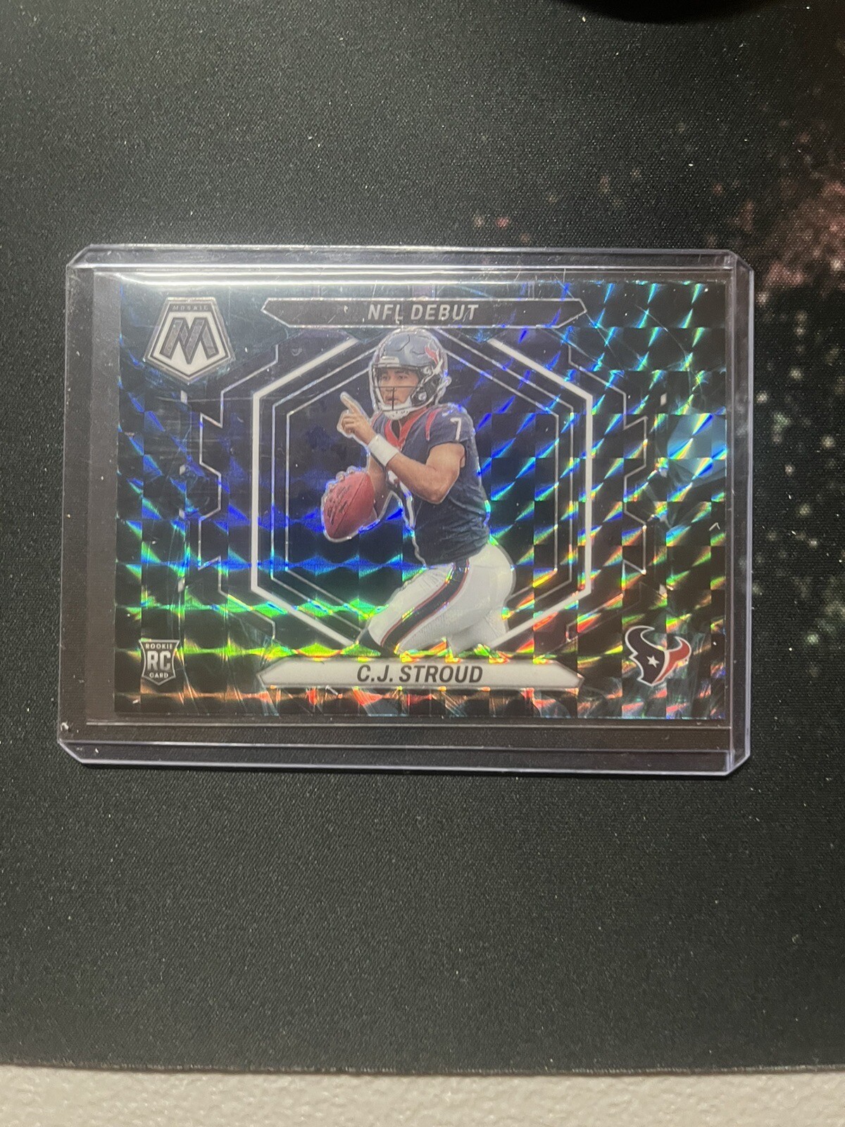 2023 Panini Mosaic #ND-3 NFL Debut Genesis C.J. STROUD RC, Texans, CASE HIT