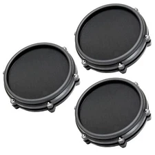 3-pack of Alesis 8" Single-Zone Mesh Head Electronic Drum Pads Set Pack Bundle